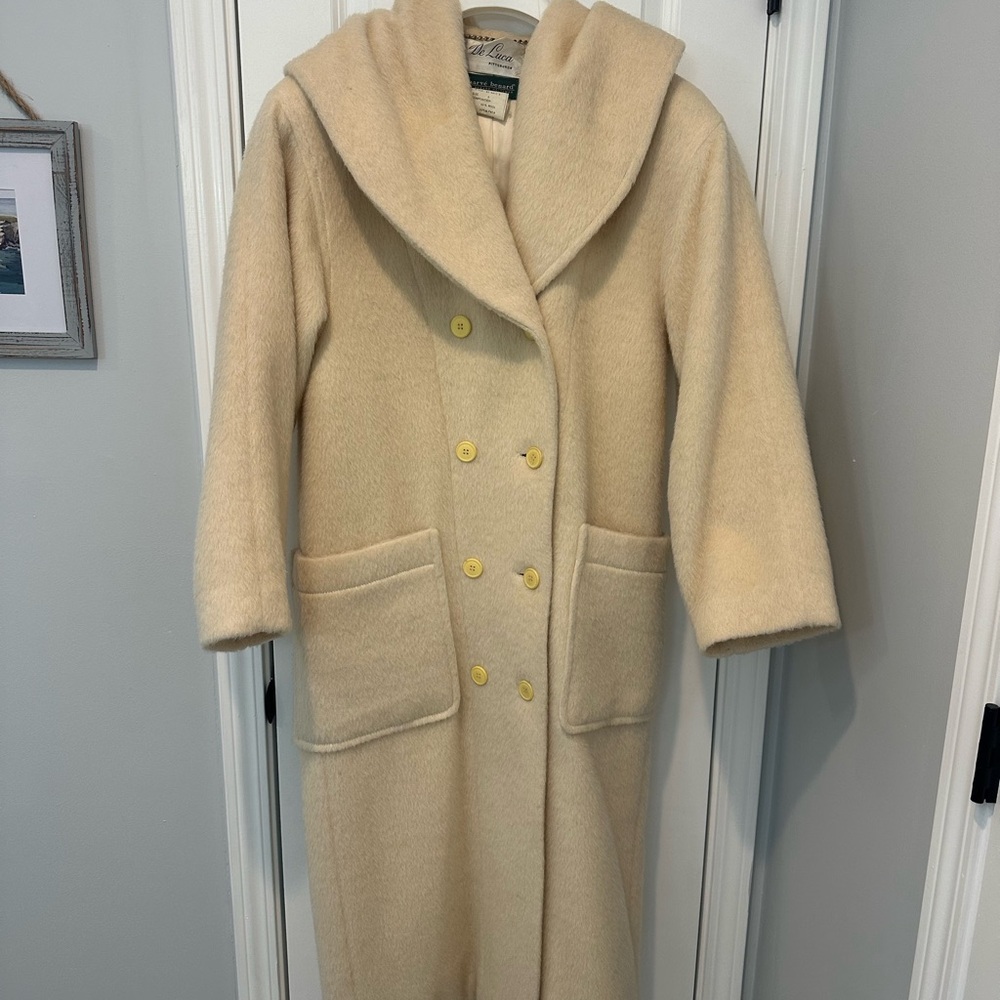 Vintage Harve Benard Wool & Alpaca Fur Coat